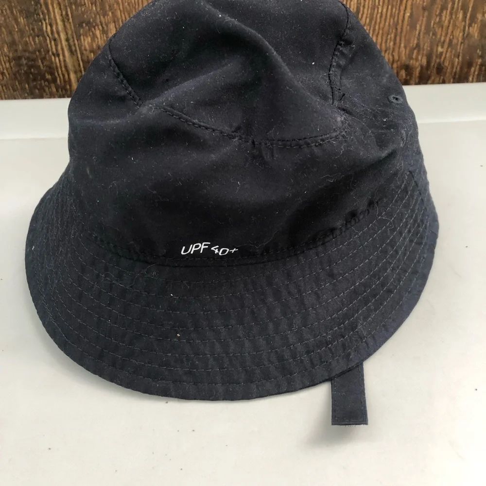 Nike Black Bucket Hat with White Swoosh Toddler OSZ